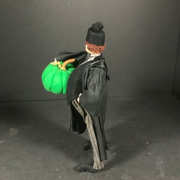 Vintage felt doll Man squash pumpkin contest judge Klumpe Roldan Nistis gift - Picture 8 of 9
